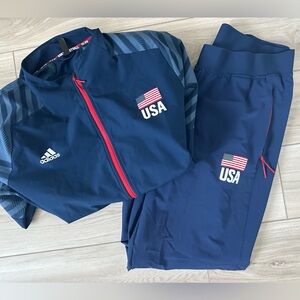 Adidas Olympic USA Men’s Tracksuit- Sweatsuit